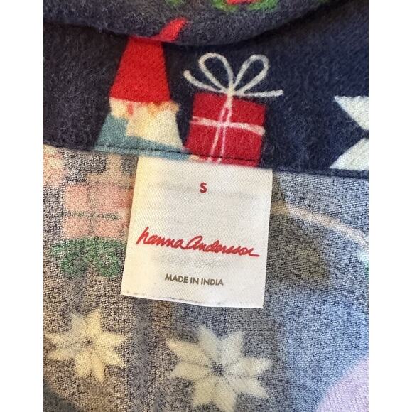 Hanna Andersson Gnome Pajama Set Size Small Women’s Navy - Picture 4 of 14